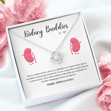 Load image into Gallery viewer, ShineOn Fulfillment Jewelry Kidney Buddies Transplant Anniversary Pendant Necklace
