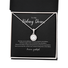 Load image into Gallery viewer, ShineOn Fulfillment Jewelry Kidney Donor Eternal Gratitude Pendant Necklace
