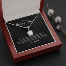 Load image into Gallery viewer, ShineOn Fulfillment Jewelry Mahogany Style Luxury Box Kidney Donor Eternal Gratitude Pendant Necklace
