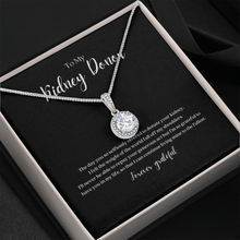 Load image into Gallery viewer, ShineOn Fulfillment Jewelry Standard Box Kidney Donor Eternal Gratitude Pendant Necklace
