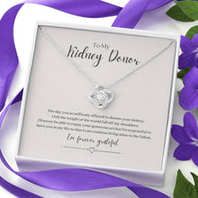 Load image into Gallery viewer, ShineOn Fulfillment Jewelry Kidney Donor &#39;Forever Grateful&#39; Necklace
