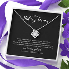 Load image into Gallery viewer, ShineOn Fulfillment Jewelry Kidney Donor &#39;Forever Grateful&#39; Pendant Necklace
