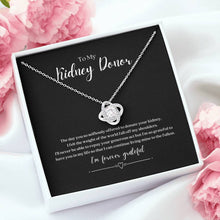Load image into Gallery viewer, ShineOn Fulfillment Jewelry Kidney Donor &#39;Forever Grateful&#39; Pendant Necklace
