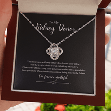 Load image into Gallery viewer, ShineOn Fulfillment Jewelry Kidney Donor &#39;Forever Grateful&#39; Pendant Necklace
