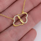 ShineOn Fulfillment Jewelry Kidney Donor Gold Hearts Necklace