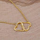 ShineOn Fulfillment Jewelry Kidney Donor Gold Hearts Necklace