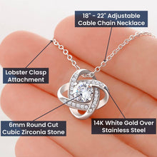 Load image into Gallery viewer, ShineOn Fulfillment Jewelry Kidney Donor Knot Necklace - Forver Grateful
