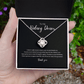 ShineOn Fulfillment Jewelry Kidney Donor Knot Necklace - Thank You Gift