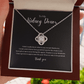 ShineOn Fulfillment Jewelry Kidney Donor Knot Necklace - Thank You Gift