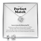 ShineOn Fulfillment Jewelry Kidney Donor Perfect Match Necklace and Earring Set