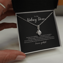 Load image into Gallery viewer, ShineOn Fulfillment Jewelry Kidney Donor Ribbon Pendant Necklace
