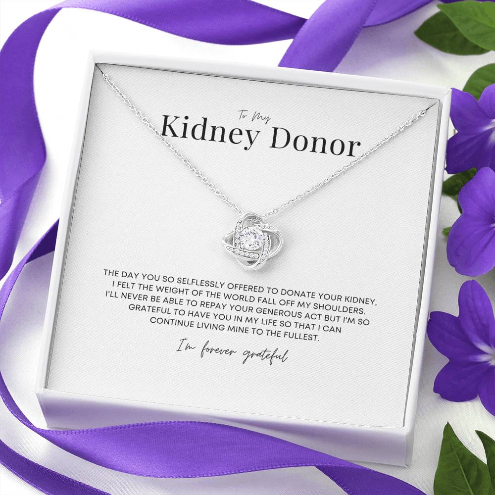 ShineOn Fulfillment Jewelry Kidney Donor Thank You Necklace