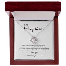 Load image into Gallery viewer, ShineOn Fulfillment Jewelry Kidney Donor &#39;Thank You&#39; Pendant Necklace
