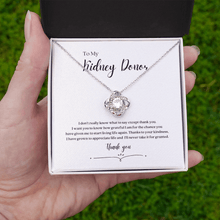 Load image into Gallery viewer, ShineOn Fulfillment Jewelry Standard Box Kidney Donor &#39;Thank You&#39; Pendant Necklace
