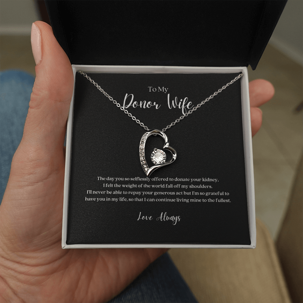 ShineOn Fulfillment Jewelry Kidney Donor Wife Forever Love Necklace