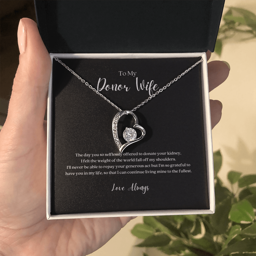 ShineOn Fulfillment Jewelry Kidney Donor Wife Forever Love Necklace