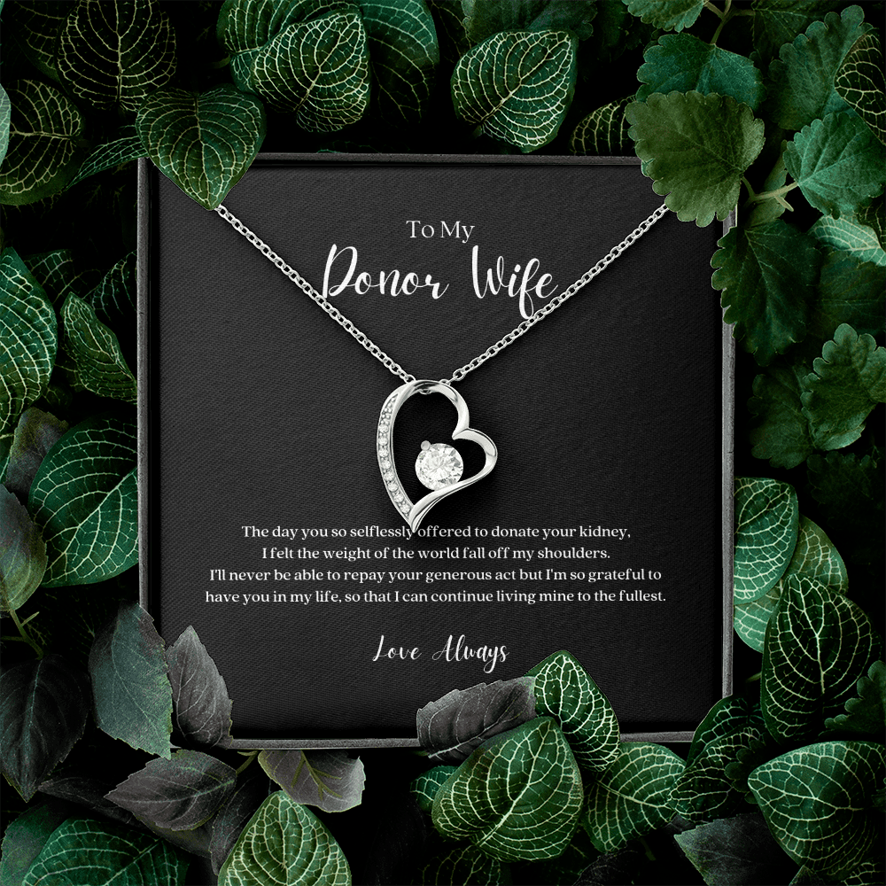 ShineOn Fulfillment Jewelry Kidney Donor Wife Forever Love Necklace