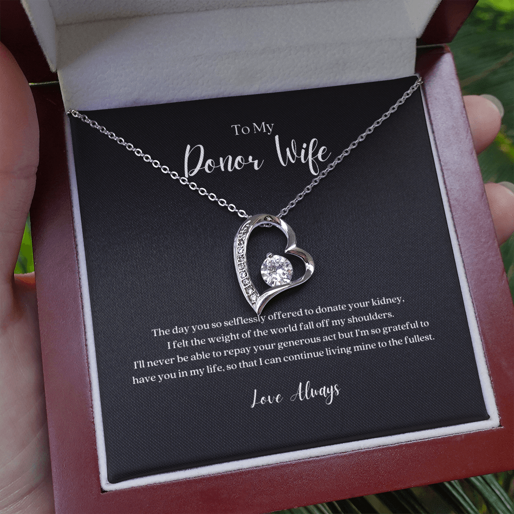 ShineOn Fulfillment Jewelry Kidney Donor Wife Forever Love Necklace