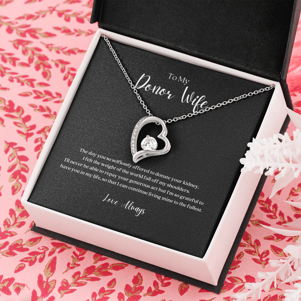 ShineOn Fulfillment Jewelry Kidney Donor Wife Forever Love Necklace