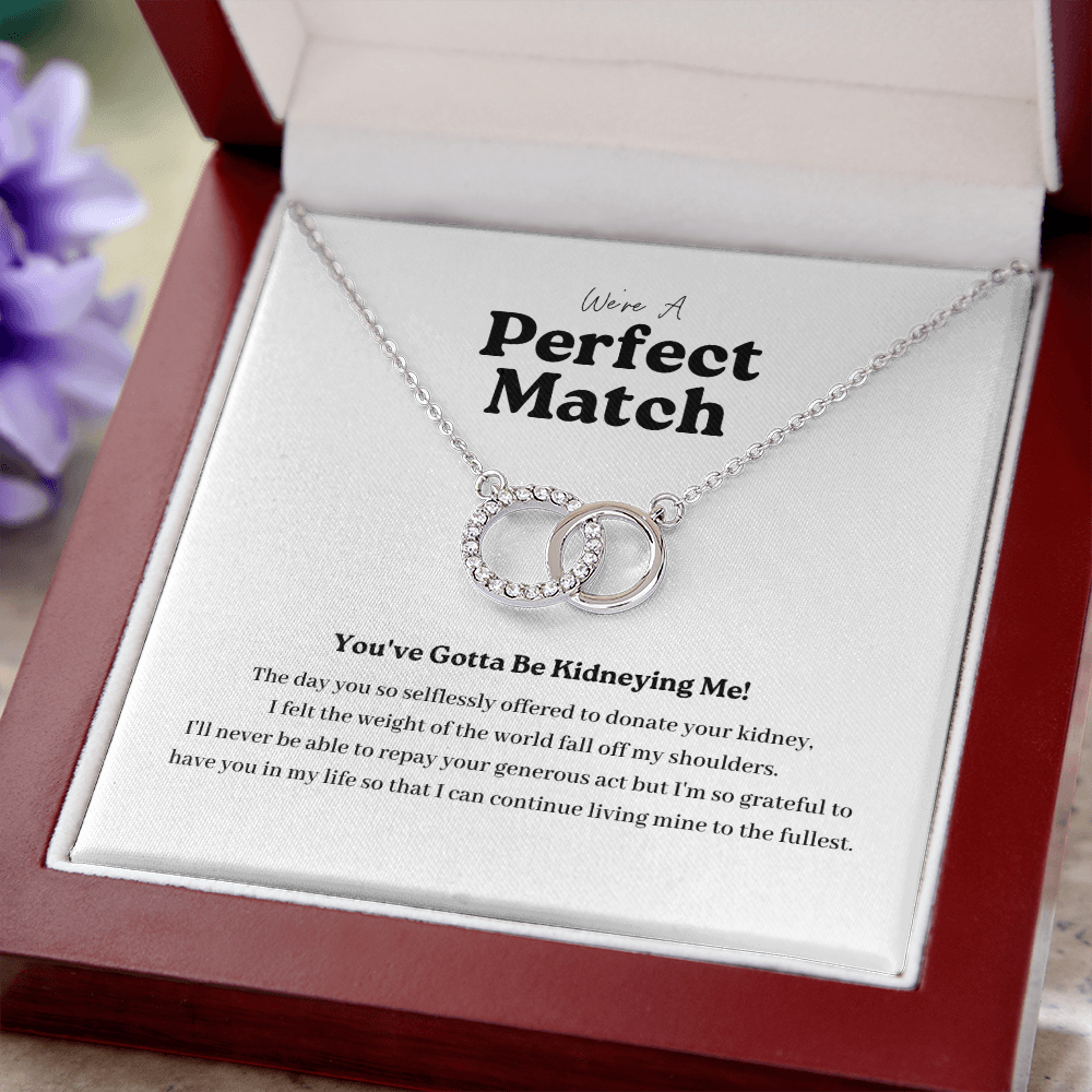 ShineOn Fulfillment Jewelry Kidney Transplant Perfect Match Necklace