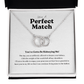 ShineOn Fulfillment Jewelry Kidney Transplant Perfect Match Necklace