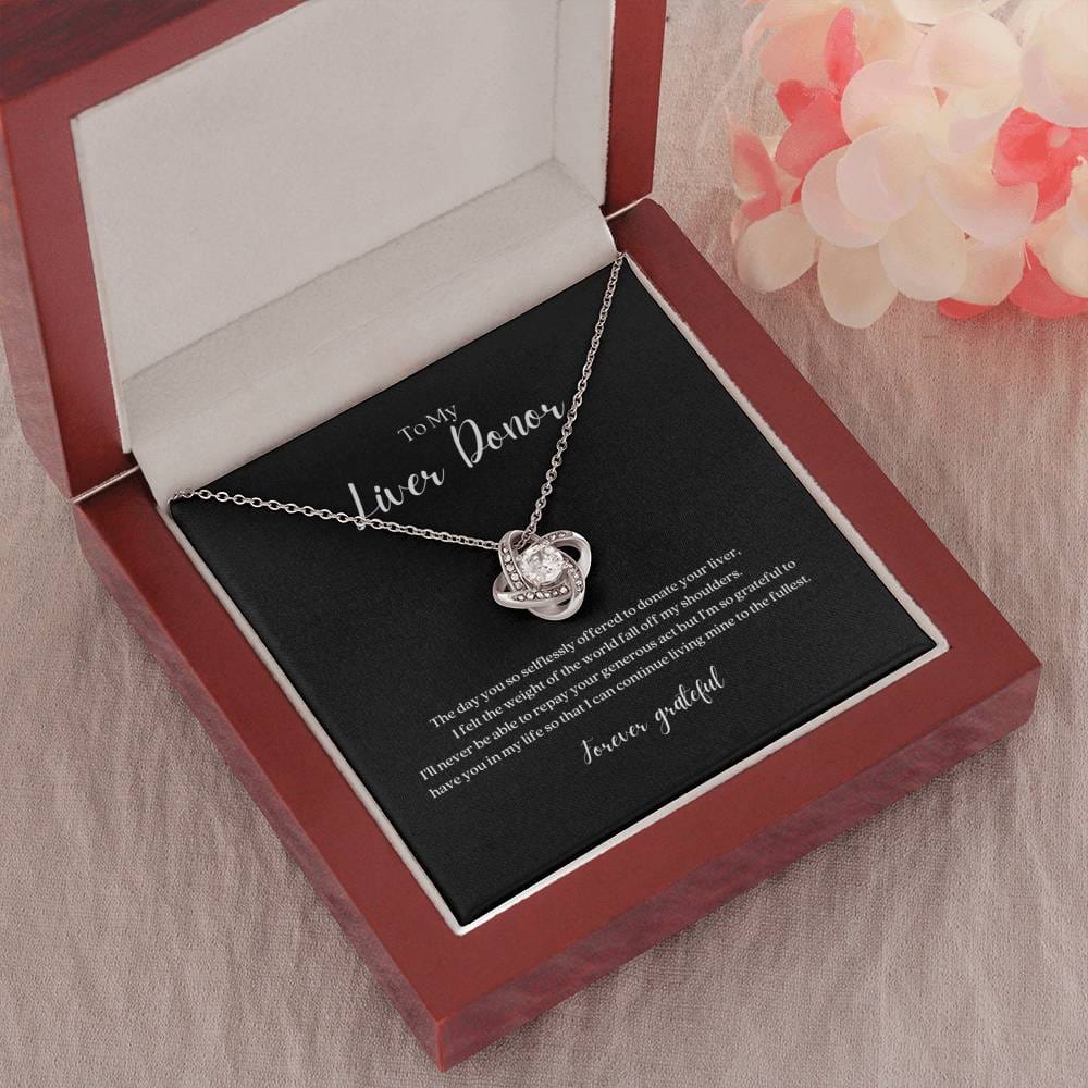 ShineOn Fulfillment Jewelry Liver Donor 'Forever Grateful' Pendant Necklace