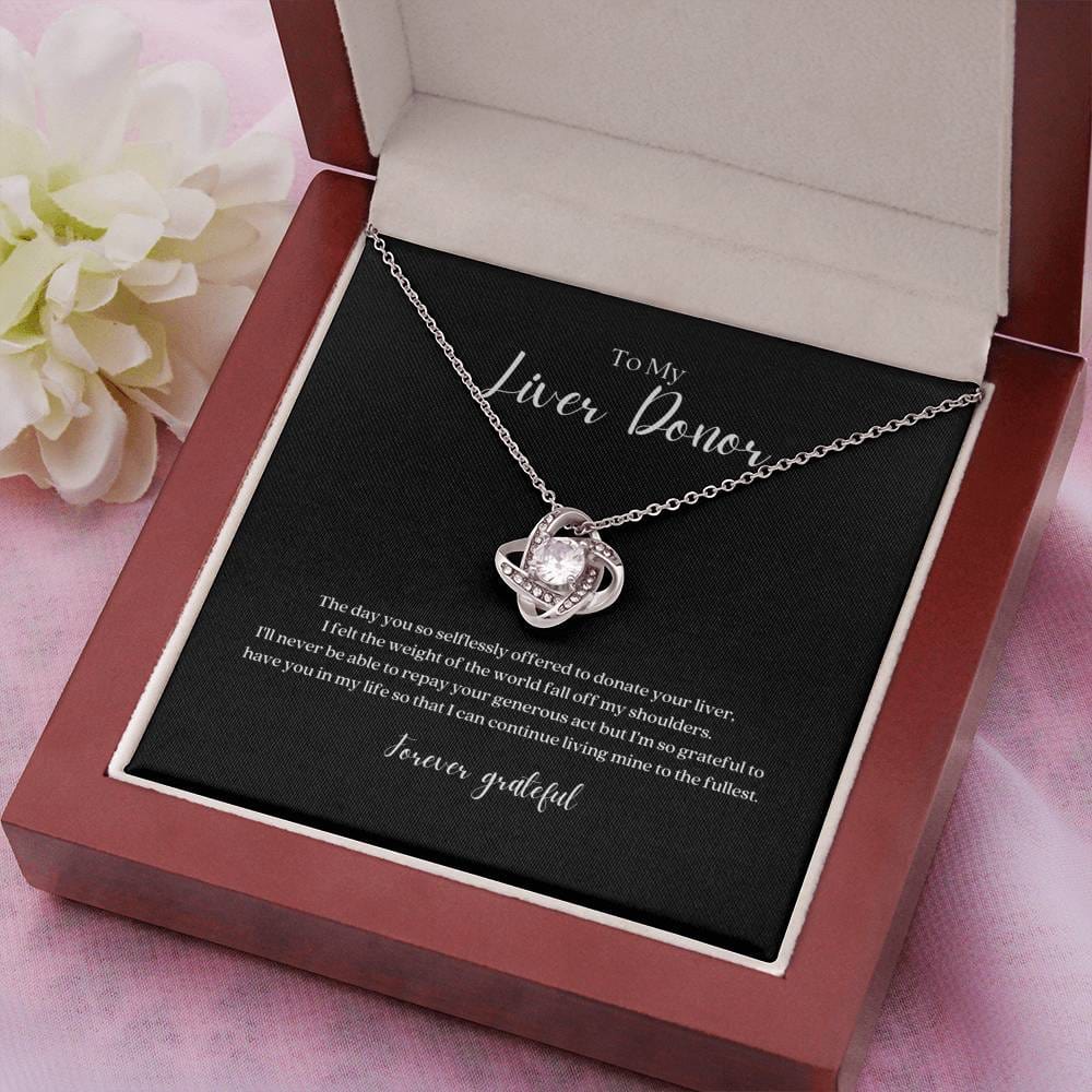 ShineOn Fulfillment Jewelry Liver Donor 'Forever Grateful' Pendant Necklace