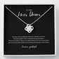 ShineOn Fulfillment Jewelry Liver Donor 'Forever Grateful' Pendant Necklace