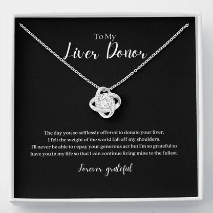 ShineOn Fulfillment Jewelry Liver Donor 'Forever Grateful' Pendant Necklace
