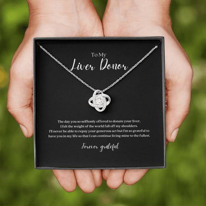 ShineOn Fulfillment Jewelry Liver Donor 'Forever Grateful' Pendant Necklace