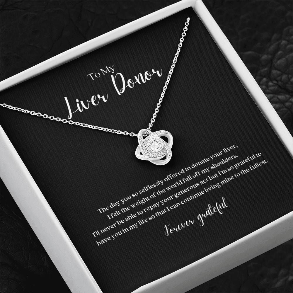 ShineOn Fulfillment Jewelry Liver Donor 'Forever Grateful' Pendant Necklace