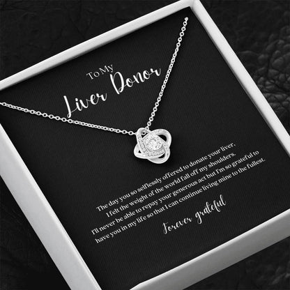 ShineOn Fulfillment Jewelry Liver Donor 'Forever Grateful' Pendant Necklace