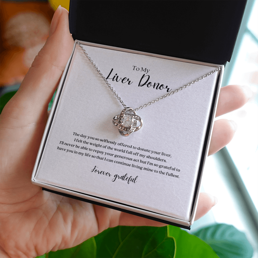 ShineOn Fulfillment Jewelry Liver Donor Gift Gratitude Pendant Necklace