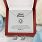 ShineOn Fulfillment Jewelry Liver Donor Knot Necklace and Earring Set