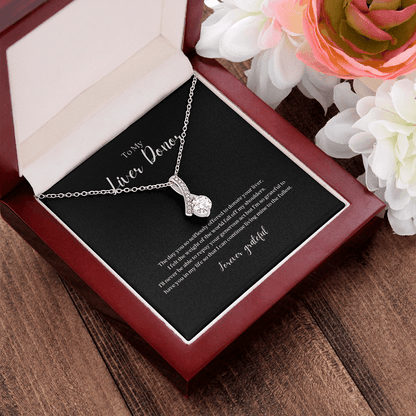 ShineOn Fulfillment Jewelry Liver Donor Ribbon Pendant Necklace