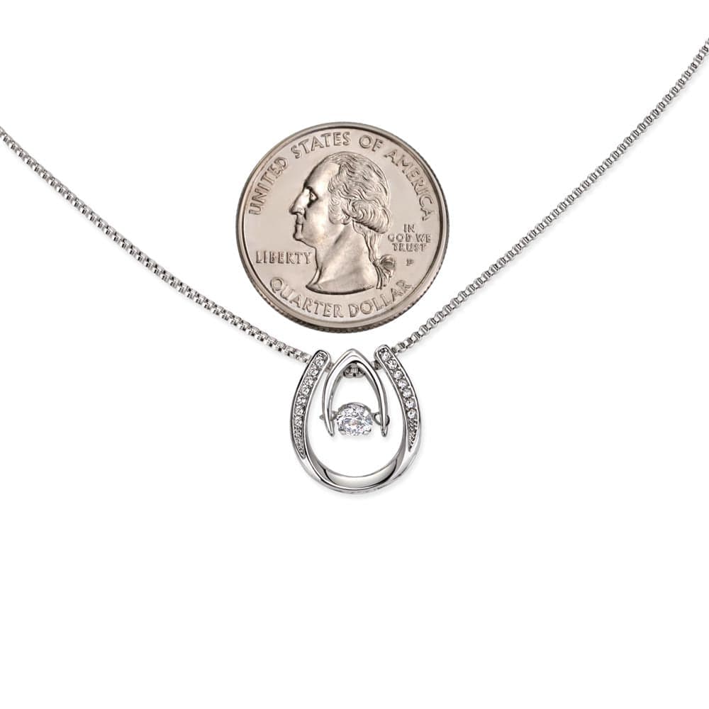 ShineOn Fulfillment Jewelry Lucky In Life Bone Marrow Donor Pendant Necklace