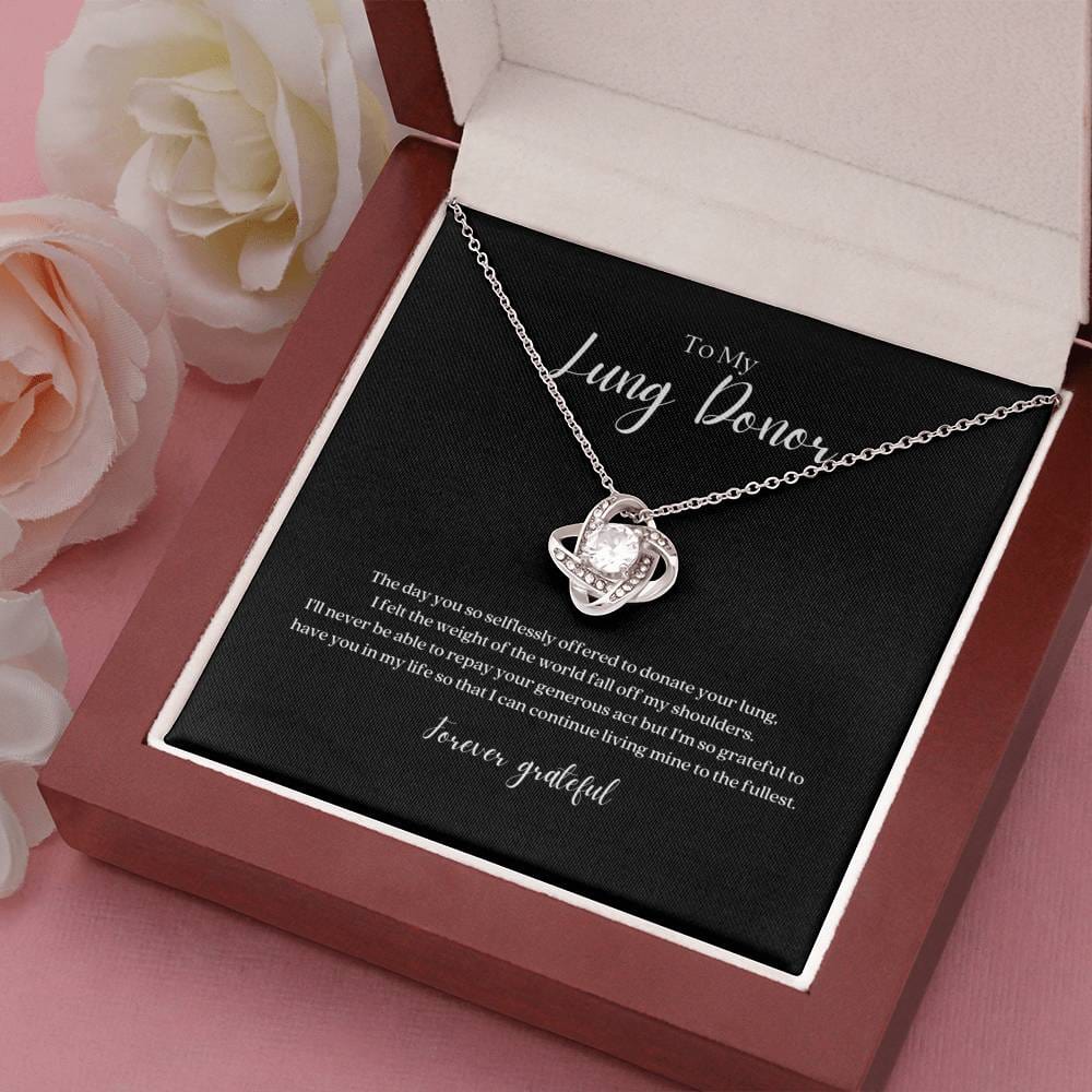 ShineOn Fulfillment Jewelry Lung Donor Forever Grateful Pendant Necklace