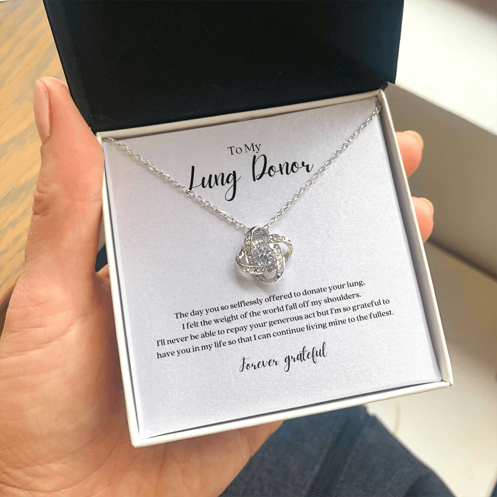 ShineOn Fulfillment Jewelry Lung Donor Gratitude Pendant Necklace