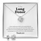 ShineOn Fulfillment Jewelry Lung Donor Knot Necklace and Earring Set