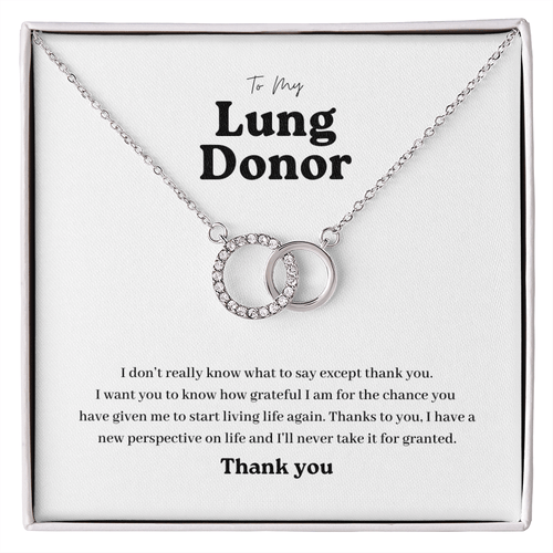 ShineOn Fulfillment Jewelry Standard Box Lung Donor Perfect Match Necklace