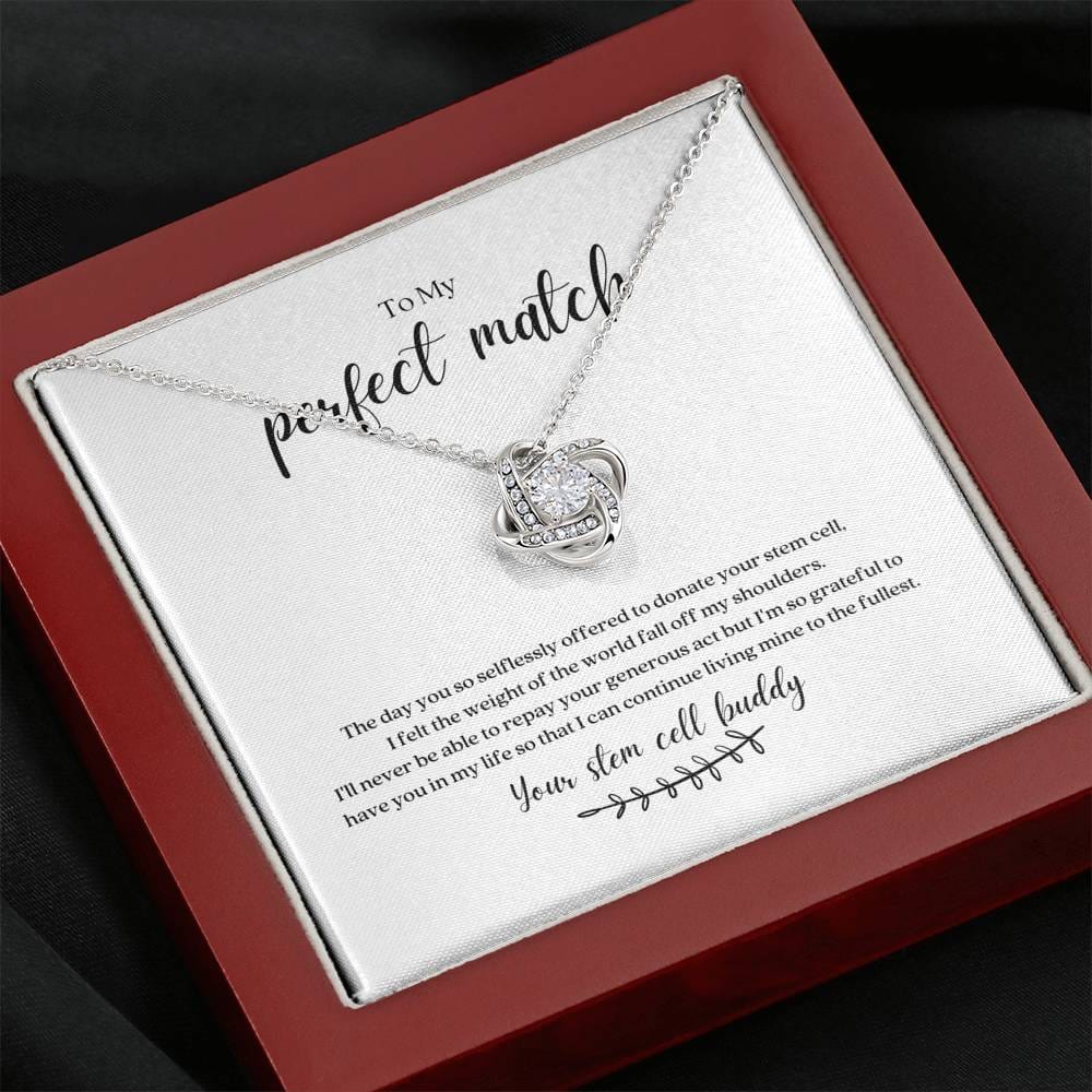 ShineOn Fulfillment Jewelry Mahogany Style Luxury Box Stem Cell Buddy Pendant Necklace