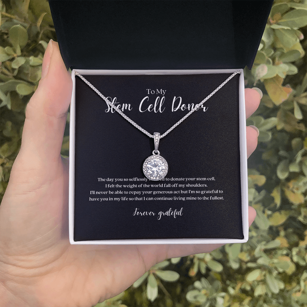 ShineOn Fulfillment Jewelry Stem Cell Donor Eternal Gratitude Pendant Necklace