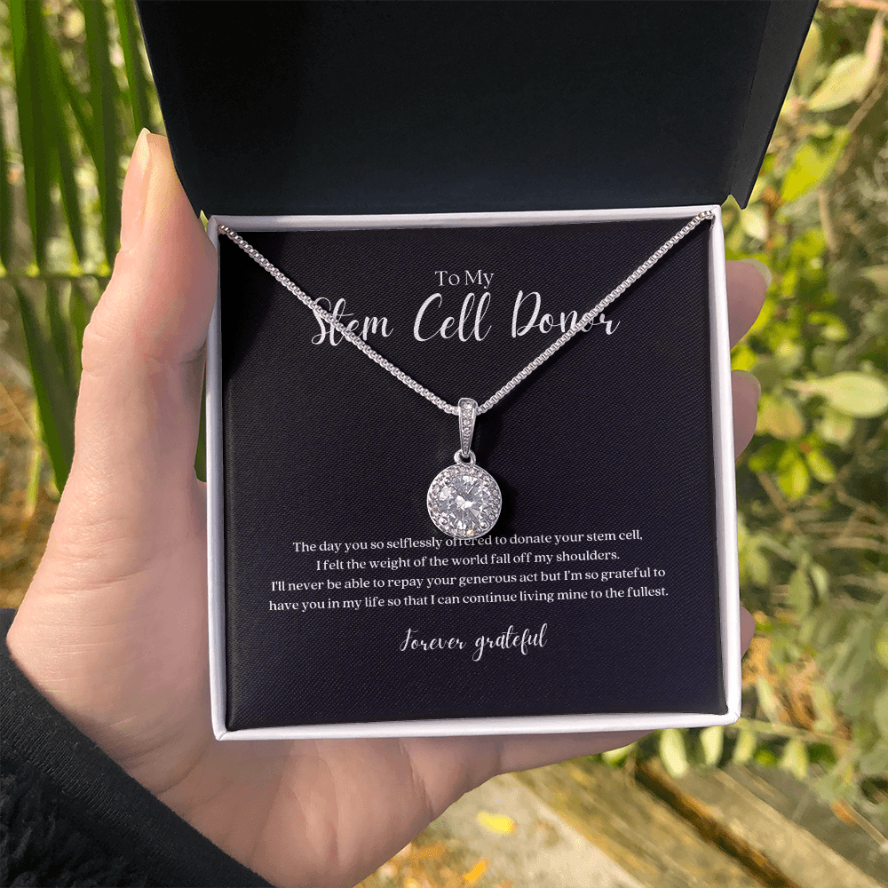 ShineOn Fulfillment Jewelry Stem Cell Donor Eternal Gratitude Pendant Necklace