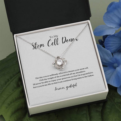 ShineOn Fulfillment Jewelry Standard Box Stem Cell Donor Forever Grateful Pendant Necklace