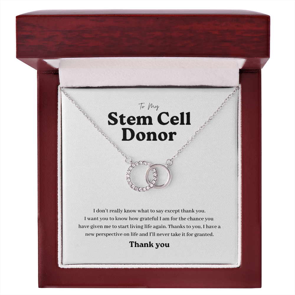 ShineOn Fulfillment Jewelry Mahogany Style Luxury Box Stem Cell Donor Perfect Match Necklace