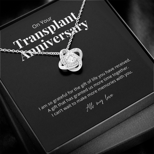 ShineOn Fulfillment Jewelry Two Toned Box Transplant Anniversary Recipient Gift Pendant Necklace