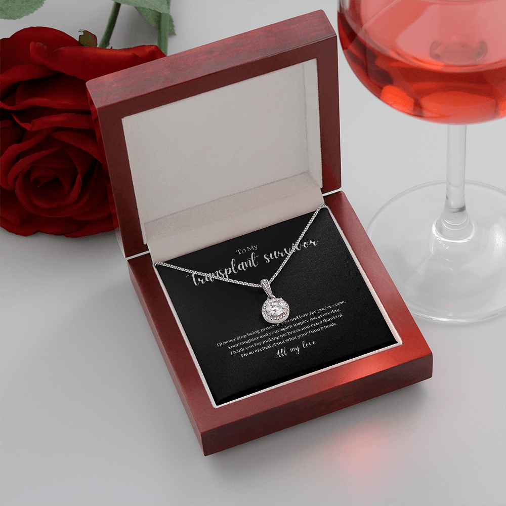 ShineOn Fulfillment Jewelry Transplant Survivor Eternal Strength Pendant Necklace