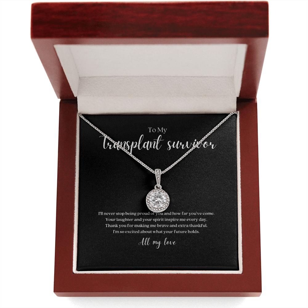 ShineOn Fulfillment Jewelry Transplant Survivor Eternal Strength Pendant Necklace