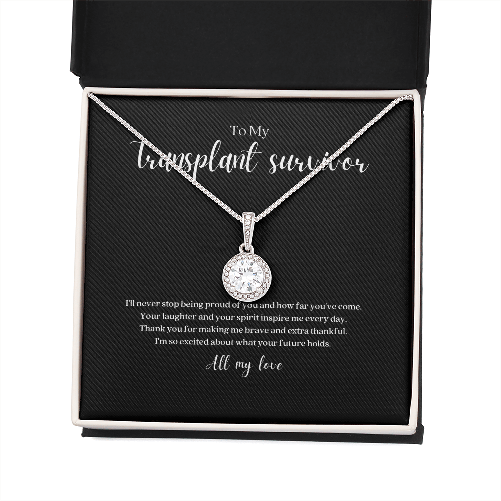 ShineOn Fulfillment Jewelry Transplant Survivor Eternal Strength Pendant Necklace