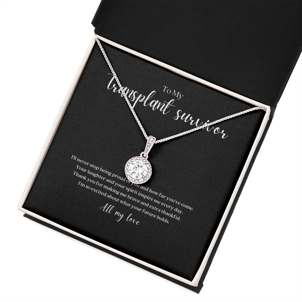 ShineOn Fulfillment Jewelry Transplant Survivor Eternal Strength Pendant Necklace